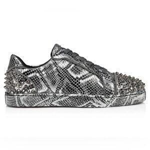 Christian Louboutin Seavaste 2 Orlato Spikes Snakeskin Sneakers EU 49 - US 16